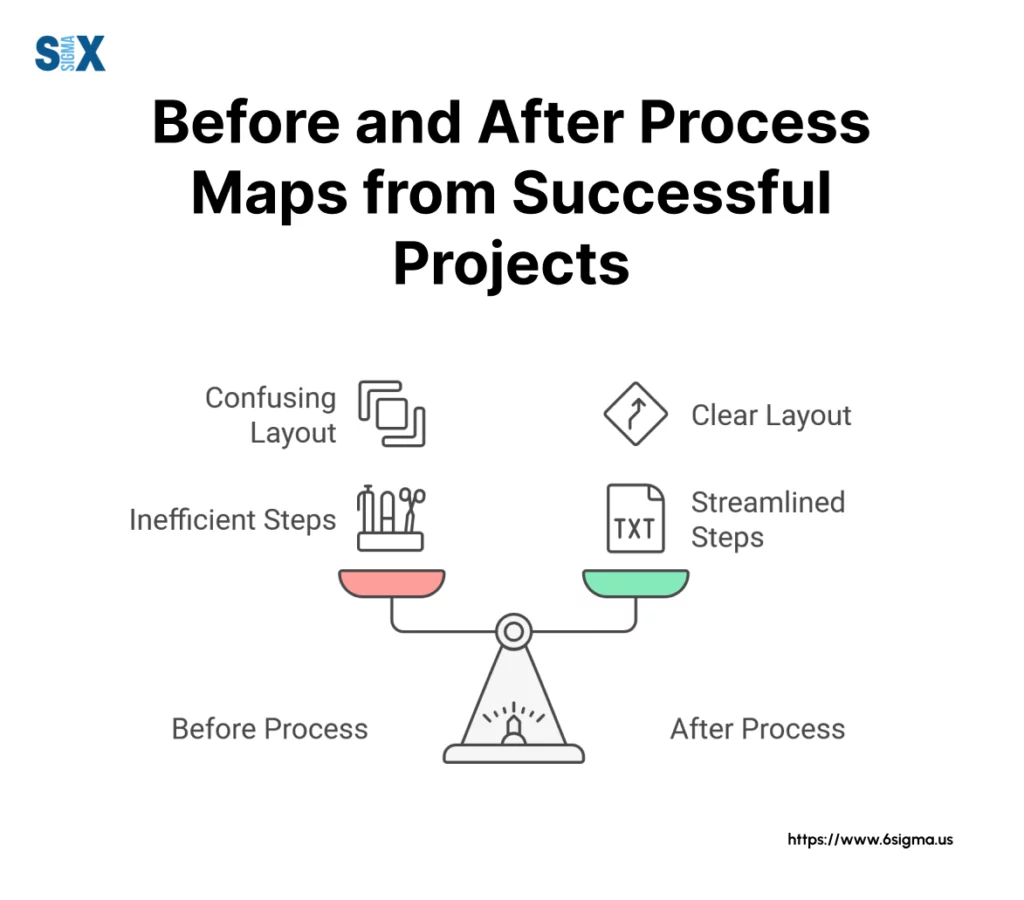 Image: Before and After Process Maps from Successful Projects